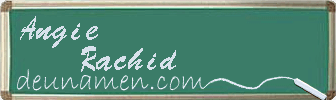 Angie Rachid Visitenkarte